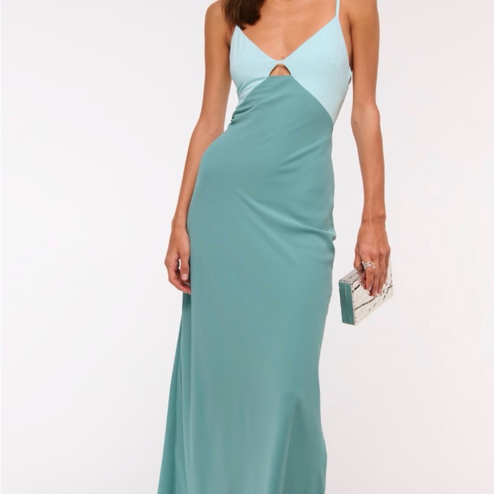 Abercrombie & Fitch Julia Slip Cut-Out Maxi Dress - XSP